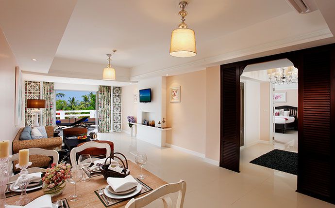 accommodations karon beach 3bedroom terrace suite with bathtub